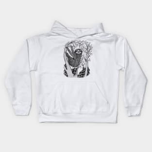 PEACE-TOED SLOTH Kids Hoodie